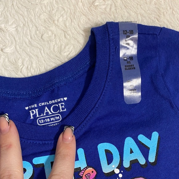 Blue Earth Day T-Shirt and Shorts Set NWT - Picture 2 of 3